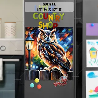 Preview of Beautiful Night Owl magnet in Small size.