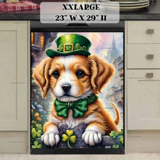 Preview of St. Patrick’s Day Elegant Puppy magnet in XX Large size.