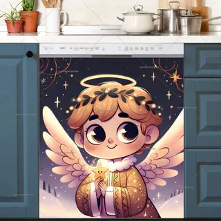 Preview of Christmas Angel Boy magnet.