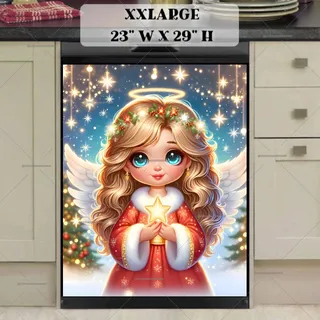 Preview of Christmas Angel with a Star magnet in XX Large size.