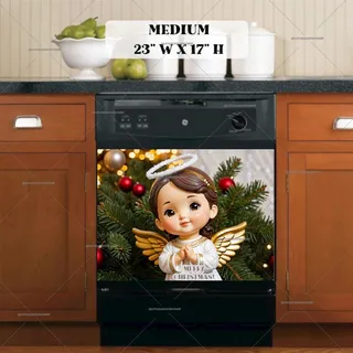 Preview of Christmas Angel Figurine magnet in Medium size.