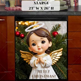 Preview of Christmas Angel Figurine magnet in Extra Large size.