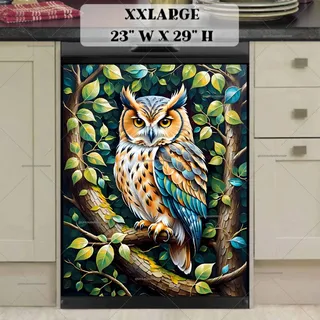 Preview of Beautiful Owl on a Branch magnet in XX Large size.