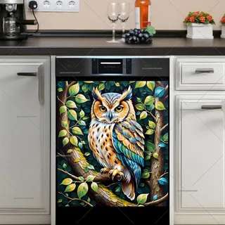 Preview of Beautiful Owl on a Branch magnet.