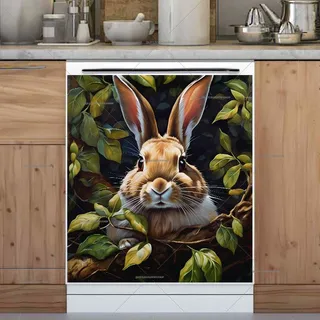 Preview of Beautiful Rabbit in the Bush magnet.