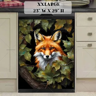 Preview of Beautiful Fox in the Bush magnet in XX Large size.