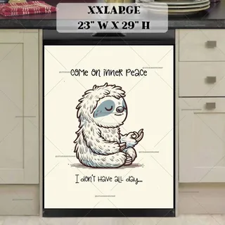 Preview of Impatient Meditating Zen Sloth magnet in XX Large size.