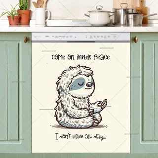 Preview of Impatient Meditating Zen Sloth magnet.