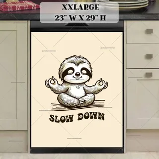 Preview of Meditating Zen Sloth magnet in XX Large size.