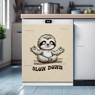 Preview of Meditating Zen Sloth magnet.