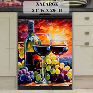 Preview of Still Life Sunset with Wine magnet in XX Large size.