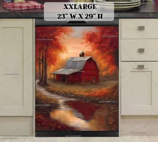 Preview of Autumn Farmhouse Barn magnet in XX Large size.