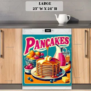 Preview of Retro Pancake Poster magnet in Large size.