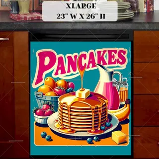 Preview of Retro Pancake Poster magnet in Extra Large size.