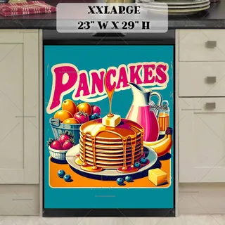 Preview of Retro Pancake Poster magnet in XX Large size.