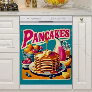 Preview of Retro Pancake Poster magnet.