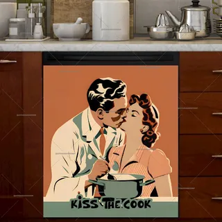 Preview of Retro Couple Cooking magnet.