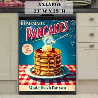 Preview of Retro Homemade Pancakes magnet in XX Large size.