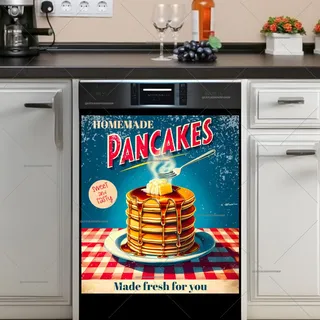 Preview of Retro Homemade Pancakes magnet.