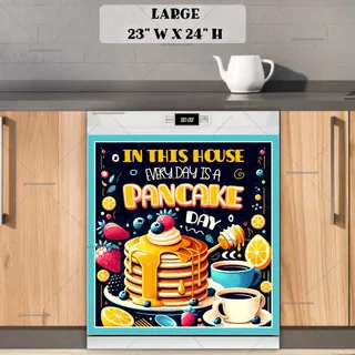 Preview of Every Day is a Pancake Day magnet in Large size.