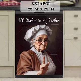 Preview of Funny Grandma’s Kitchen magnet in XX Large size.