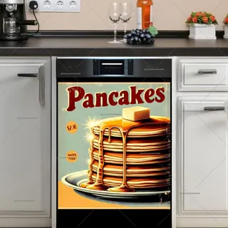 Preview of Retro Pancake Advertisement magnet.