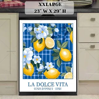 Preview of La Dolce Vita Italian Lemons magnet in XX Large size.