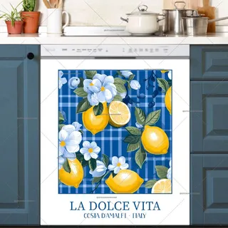 Preview of La Dolce Vita Italian Lemons magnet.