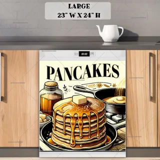 Preview of Homemade Pancakes magnet in Large size.