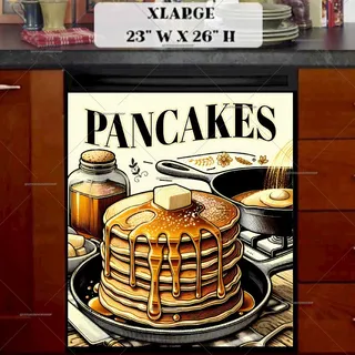 Preview of Homemade Pancakes magnet in Extra Large size.