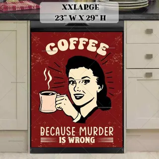 Preview of Retro Coffee Poster magnet in XX Large size.