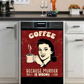 Preview of Retro Coffee Poster magnet.