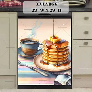 Preview of Watercolor Morning Pancakes magnet in XX Large size.