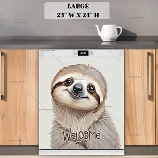 Preview of Adorable Baby Sloth magnet in Large size.