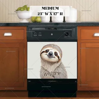 Preview of Adorable Baby Sloth magnet in Medium size.