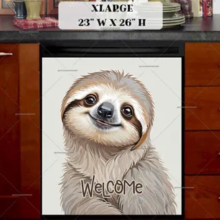 Preview of Adorable Baby Sloth magnet in Extra Large size.