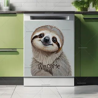 Preview of Adorable Baby Sloth magnet.