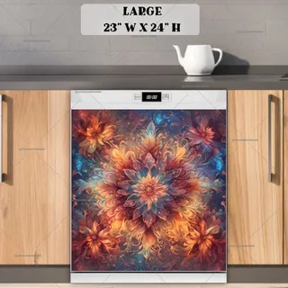 Preview of Beautiful Boho Design magnet in Large size.