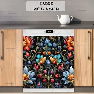 Preview of Russian Floral Design magnet in Large size.