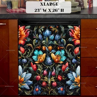 Preview of Russian Floral Design magnet in Extra Large size.