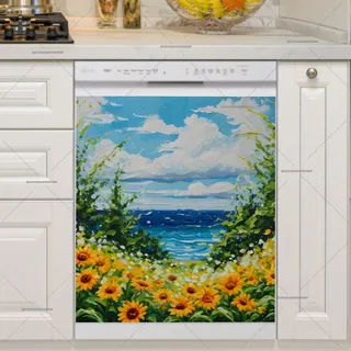 Preview of Seaside Flower Field magnet.