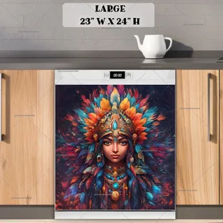 Preview of Beautiful Indian Goddess magnet in Large size.