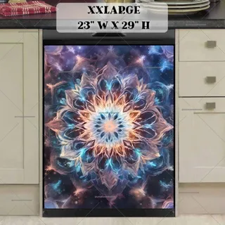 Preview of Beautiful Snowflake Mandala magnet in XX Large size.