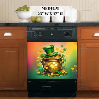 Preview of St. Patrick’s Day Gold Pot magnet in Medium size.