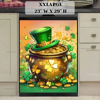 Preview of St. Patrick’s Day Gold Pot magnet in XX Large size.