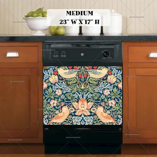 Preview of Strawberry Thief by William Morris magnet in Medium size.