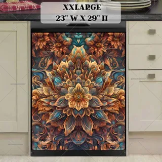 Preview of Beautiful Autumn Mandala magnet in XX Large size.