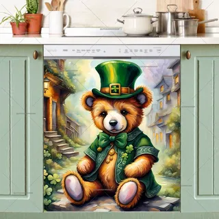 Preview of St. Patrick’s Day Irish Teddy Bear magnet.