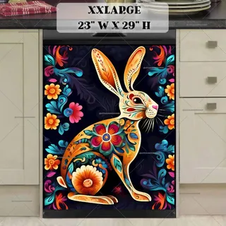 Preview of Bohemian Folklore Rabbit magnet in XX Large size.