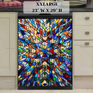 Preview of Stained Glass Ethnic Pattern magnet in XX Large size.